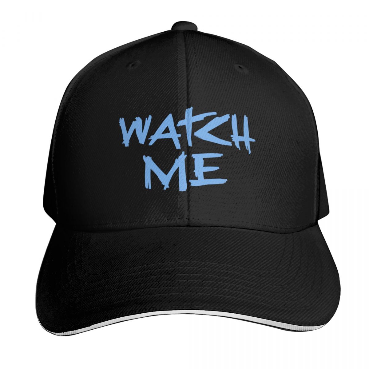 Luxury Watch China - WATCH ME blue Baseball Cap Custom