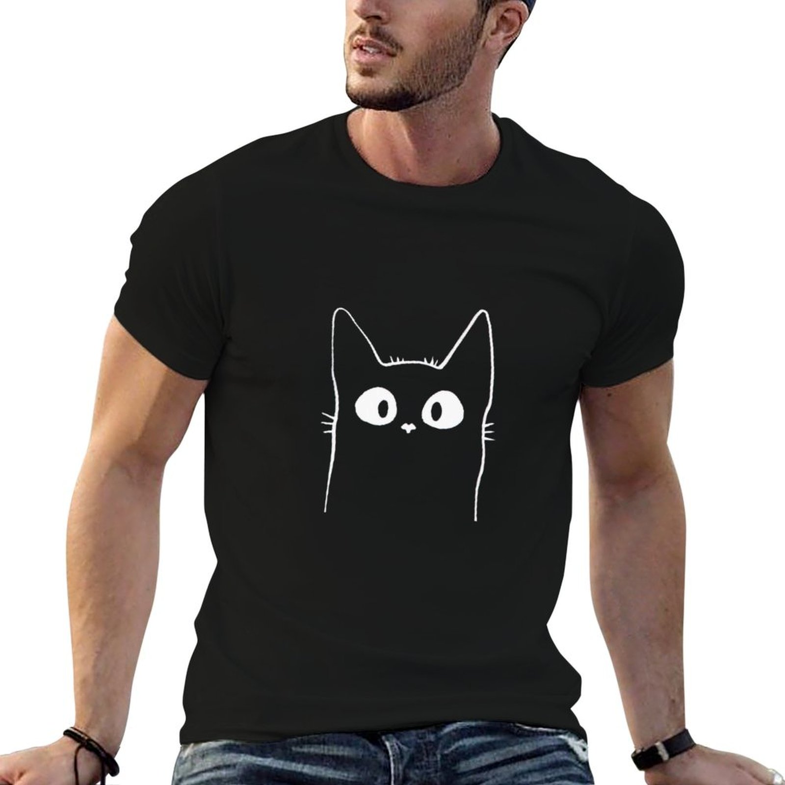 Luxury Watch China - Cat Watching Sunset Scene T Shirt