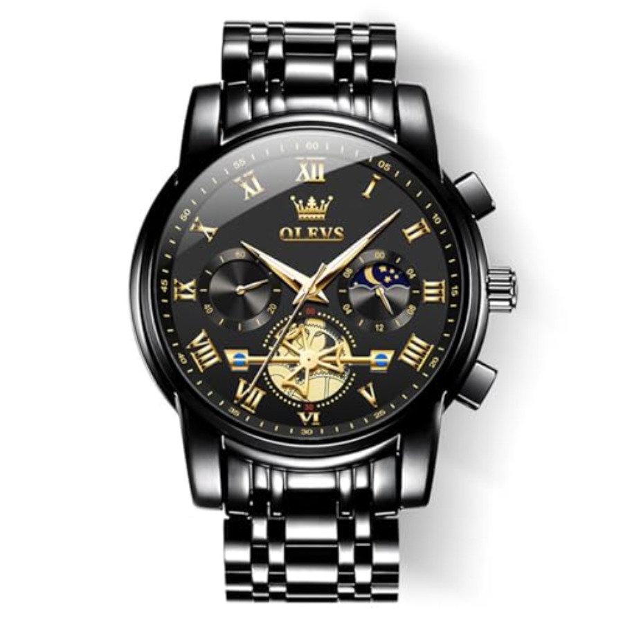 Luxury Watch Face - OLEVS Watches Men Waterproof Luxury Big