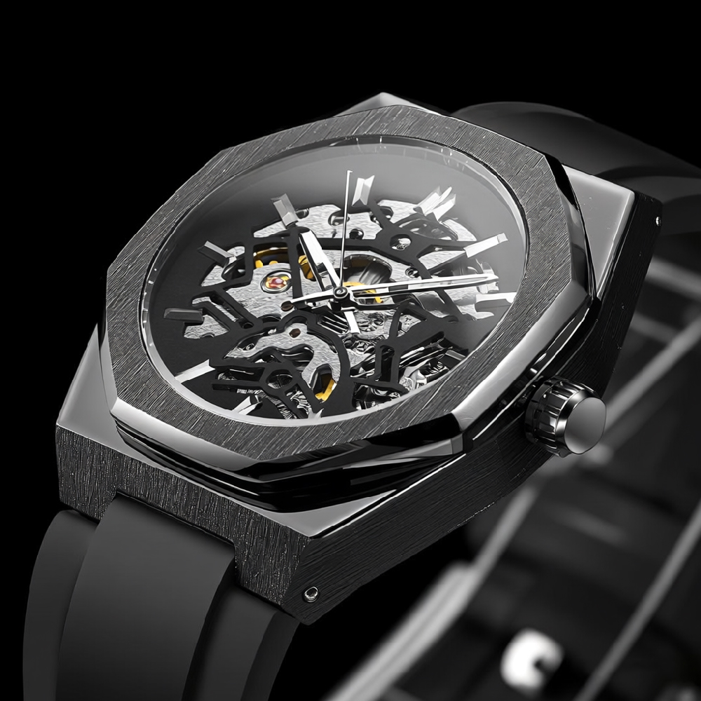 Luxury Watch Ap - FORSINING Mens Skeleton Automatic Mechanical Watch