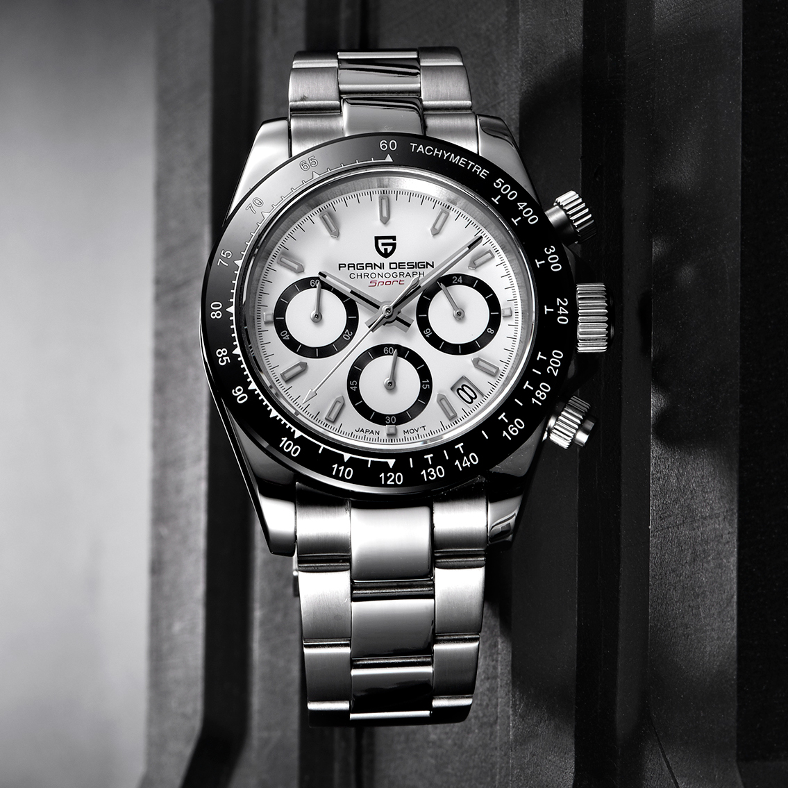 Luxury Watch Japan Brand - PAGANI DESIGN New Panda Dial Men's