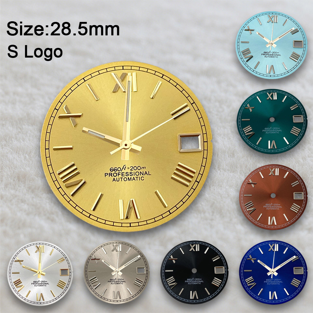 Luxury Watch Face - New 28.5mm S Logo Rome Sunburst