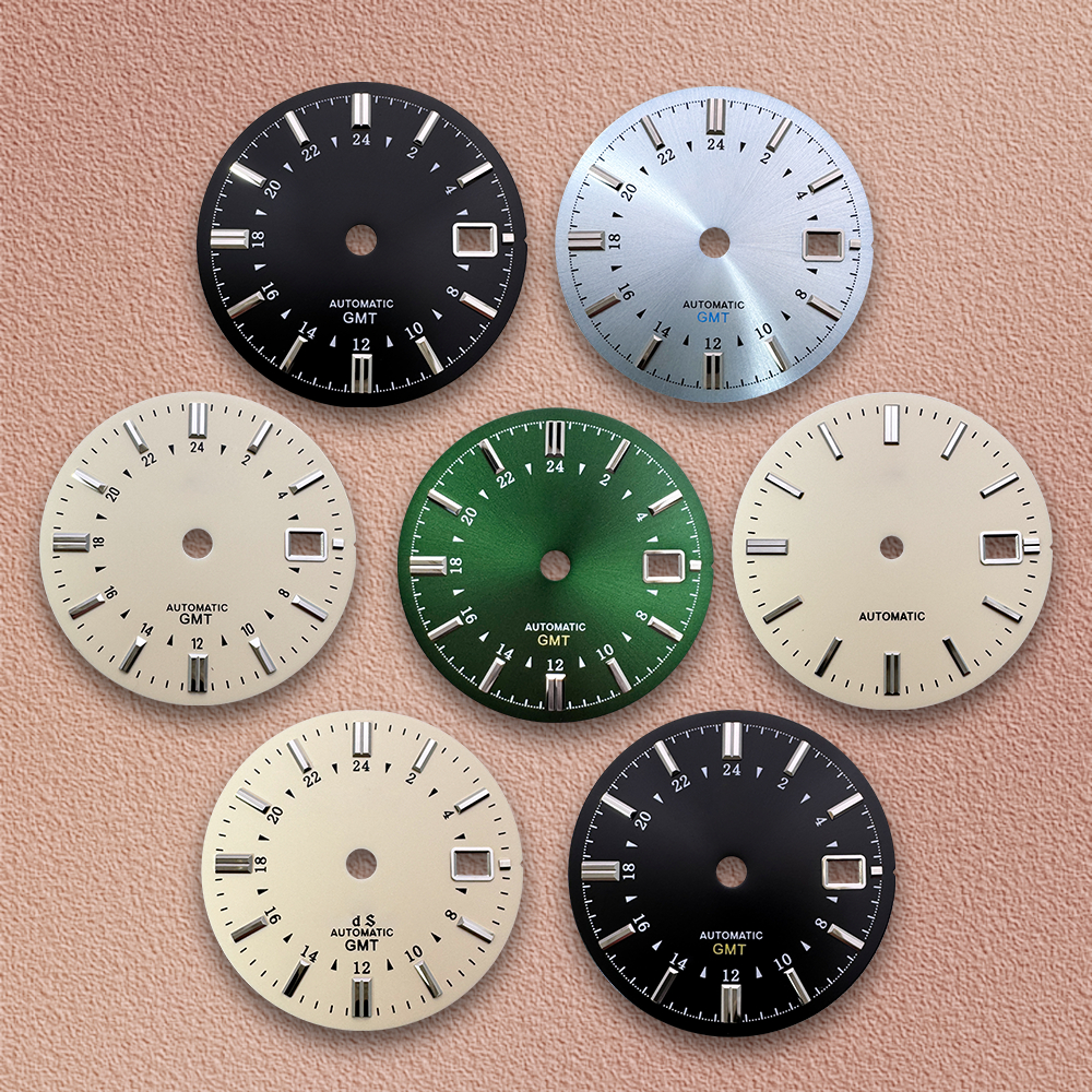 Luxury Watch Face - 31mm S/GS Logo GMT Dial With