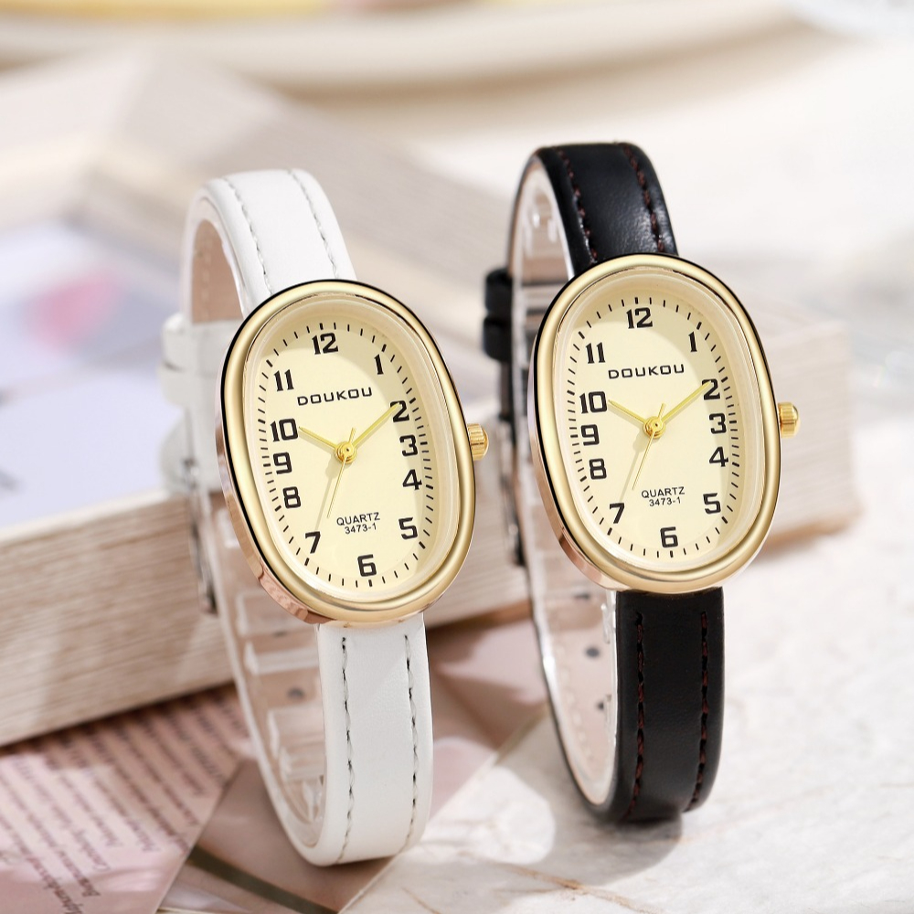 Luxury Oval Dial Women Watches - Luxury Watch With Leather Strap recensione e prezzo