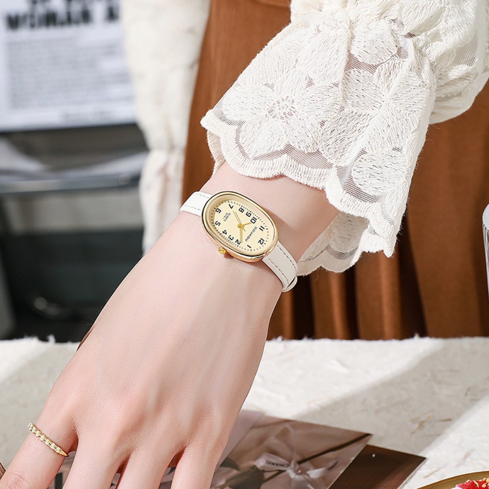 Luxury Oval Dial Women Watches - Luxury Watch With Leather Strap recensione e prezzo