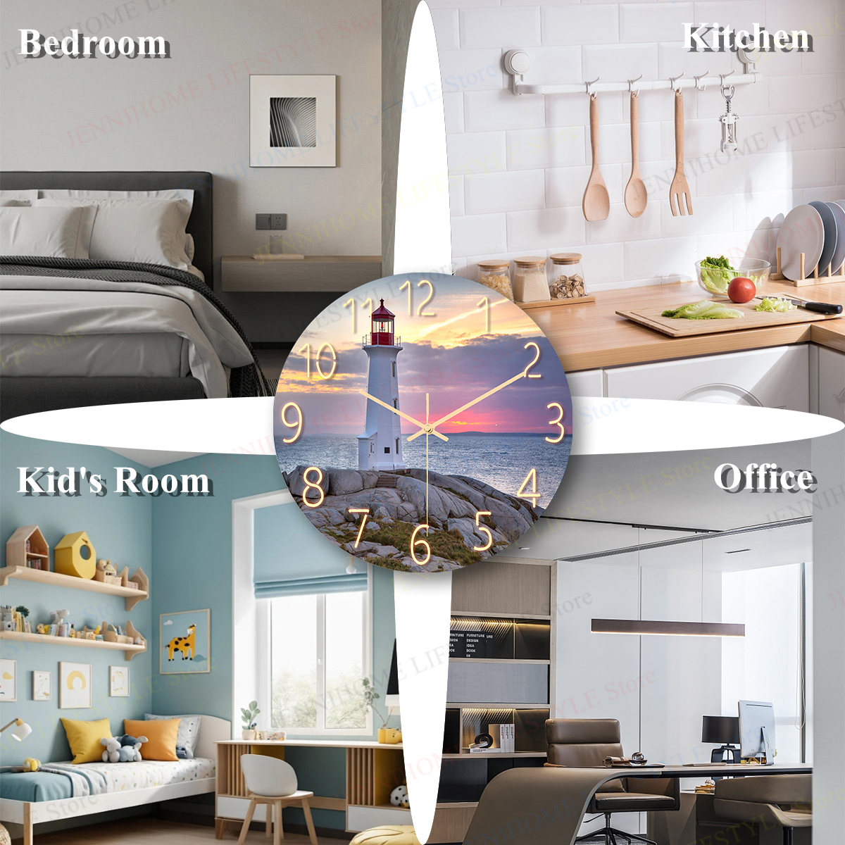 Beach Wall Clock Wall Art Cloc - Luxury Watch Europe recensione e prezzo
