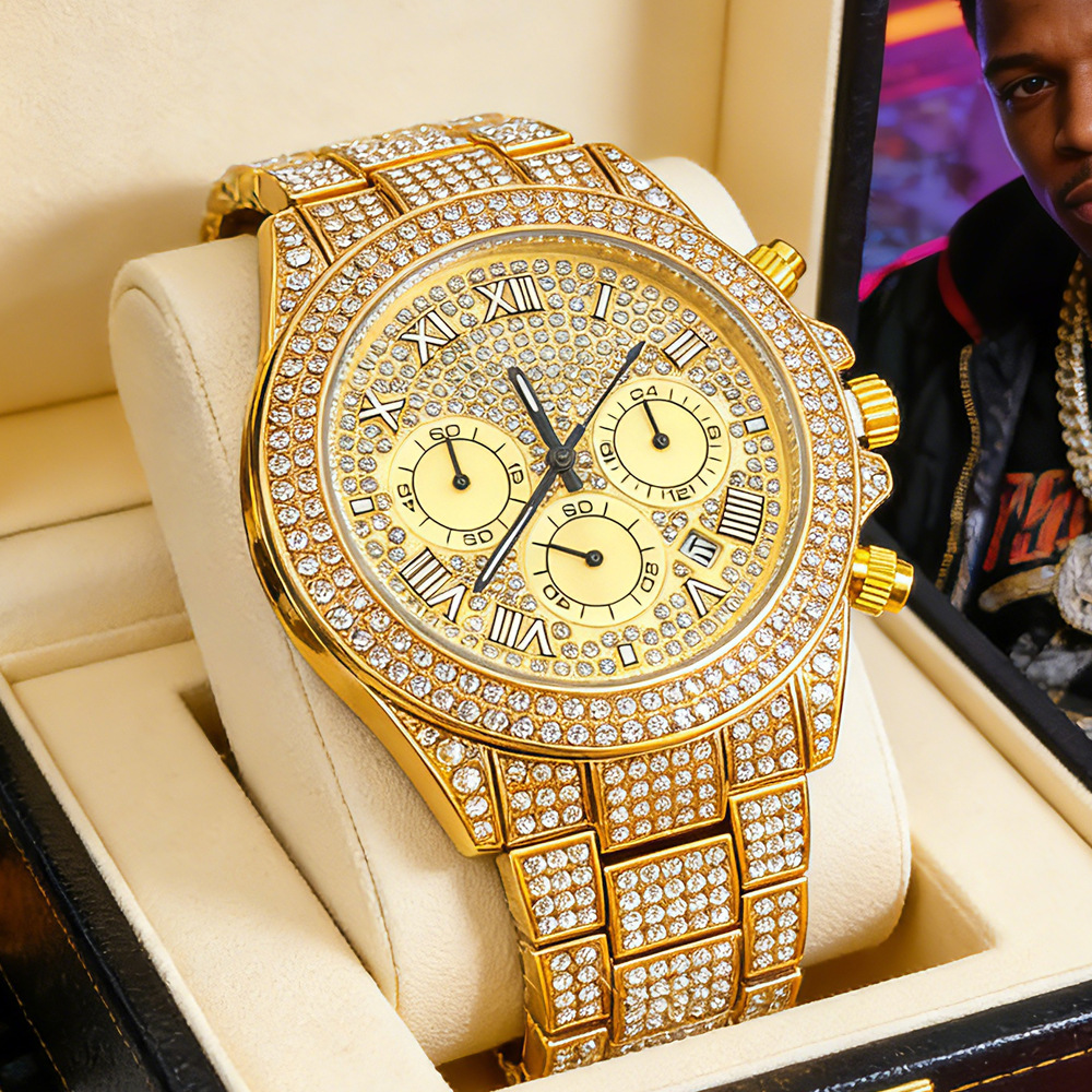 NO Logo Silver Gold Full Diamo - Luxury Watch And Jewelry Brand recensione e prezzo