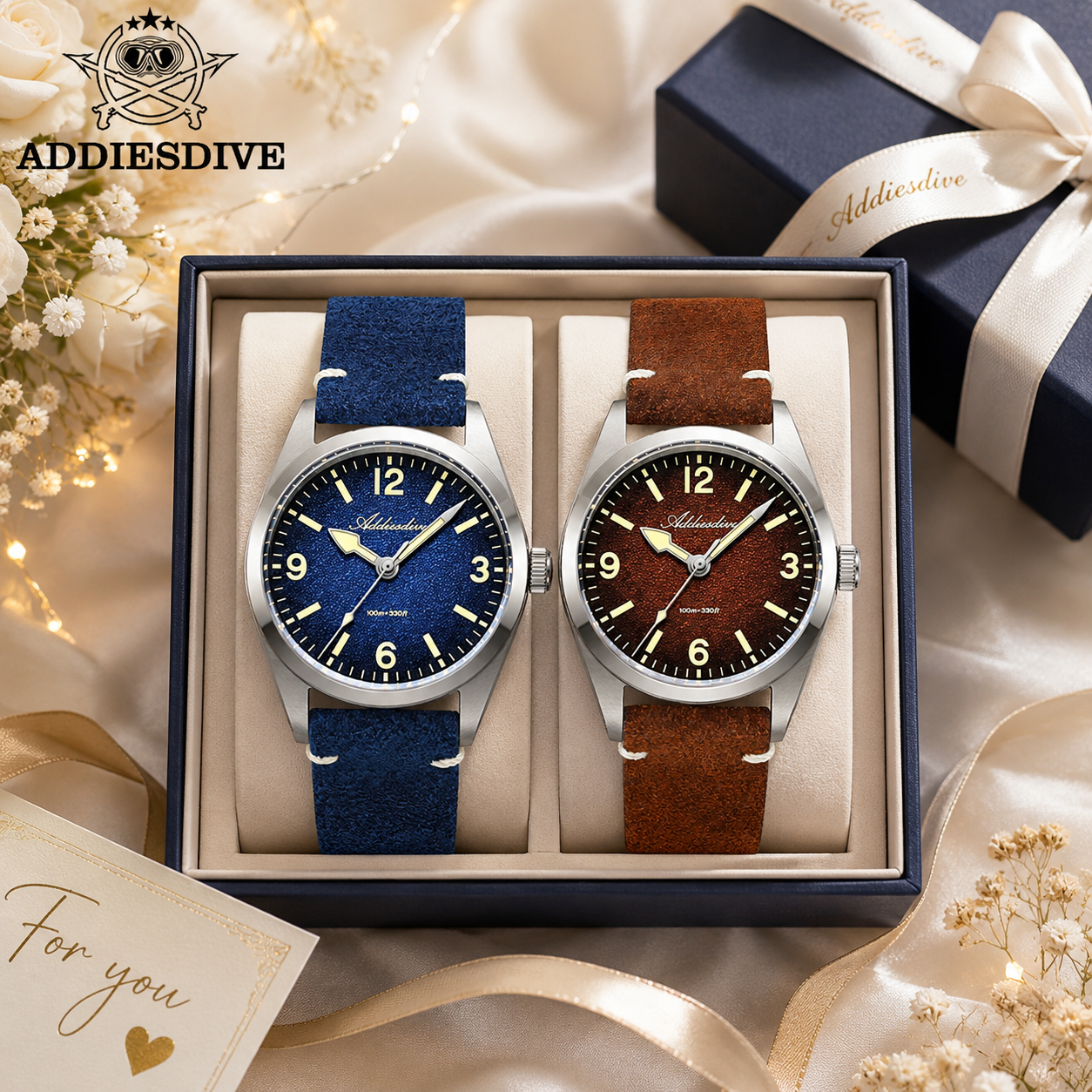 ADDIESDIVE 36MM 200M Waterproo - Luxury Watch With Leather Strap recensione e prezzo