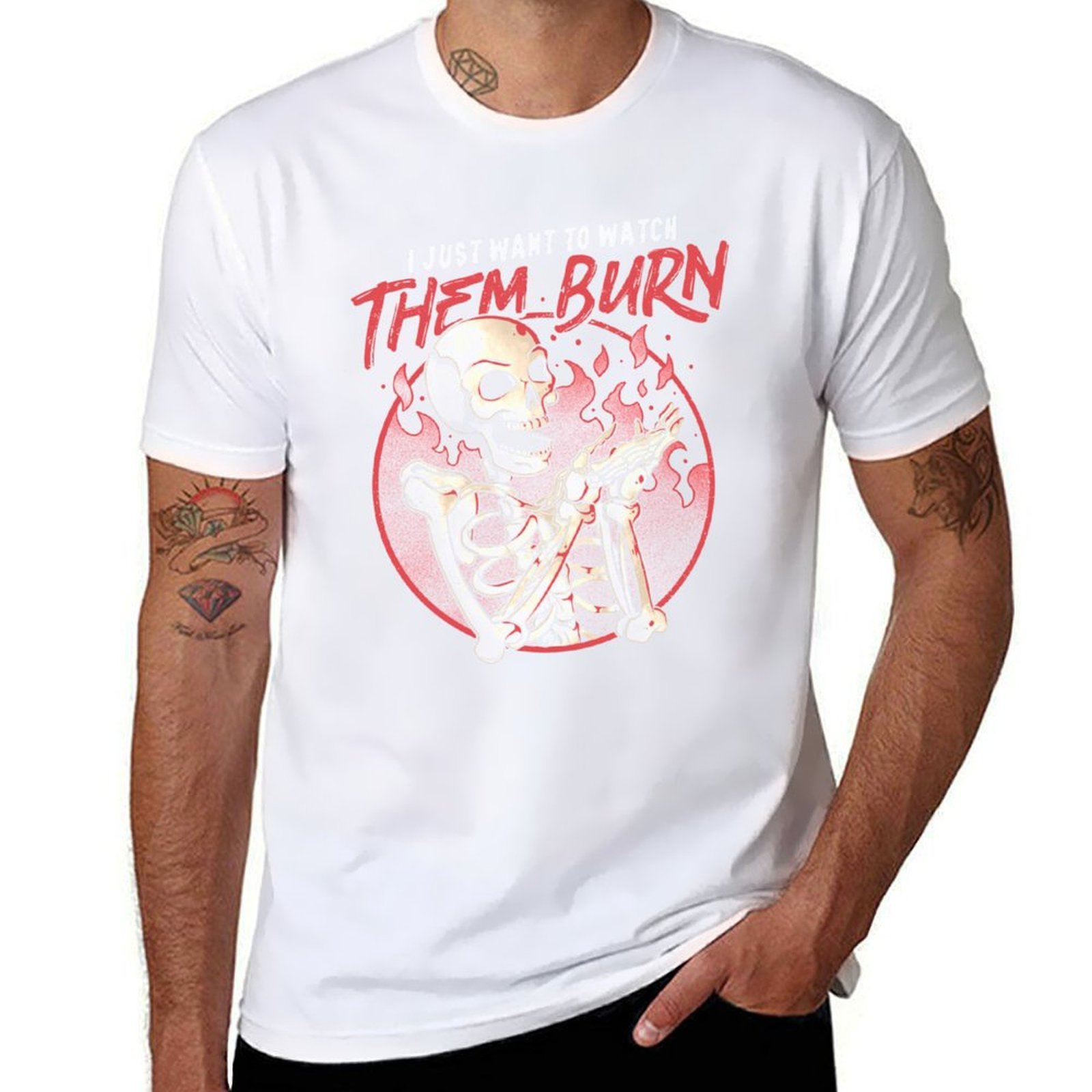 Watch Them Burn Skull Funny Gi - Luxury Watch China recensione e prezzo