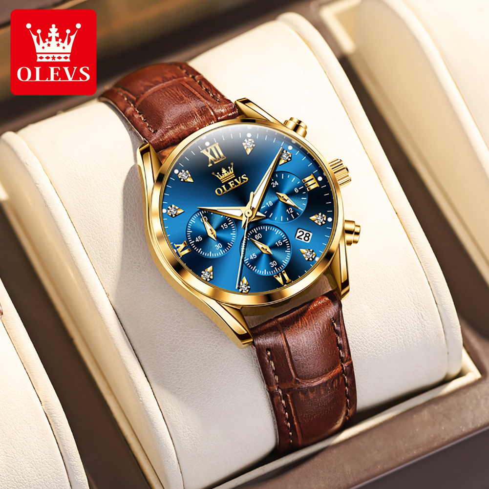 OLEVS 5523 Original Brand Wome - Luxury Watch With Leather Strap recensione e prezzo