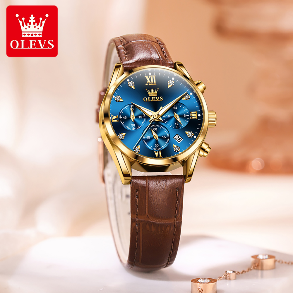 OLEVS 5523 Original Brand Wome - Luxury Watch With Leather Strap recensione e prezzo