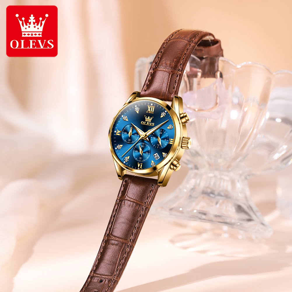 OLEVS 5523 Original Brand Wome - Luxury Watch With Leather Strap recensione e prezzo