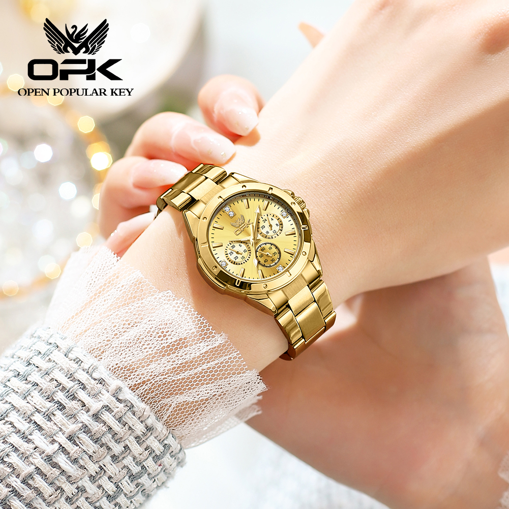 OPK 6001 Wristwatch for Women  - Luxury Watch With Leather Strap recensione e prezzo