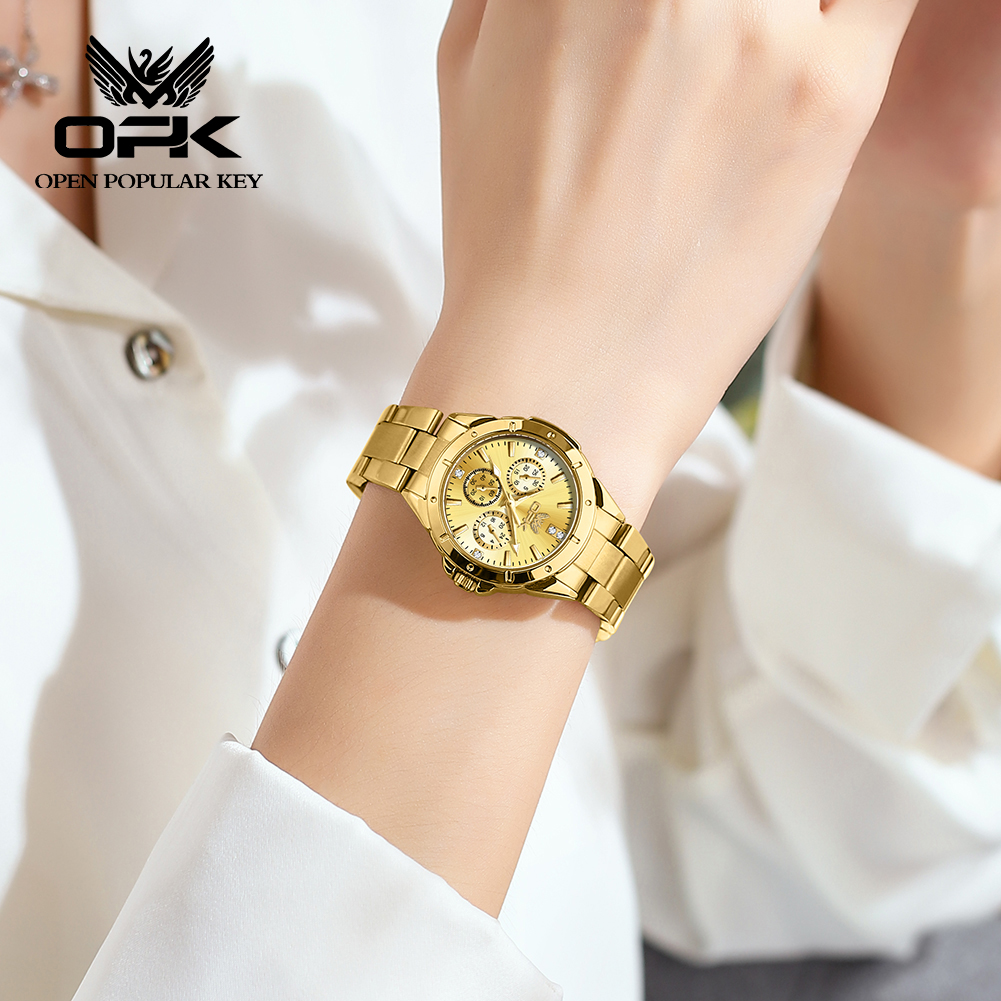 OPK 6001 Wristwatch for Women  - Luxury Watch With Leather Strap recensione e prezzo