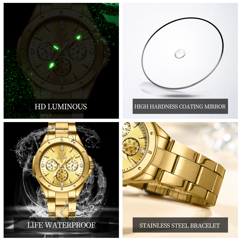OPK 6001 Wristwatch for Women  - Luxury Watch With Leather Strap recensione e prezzo