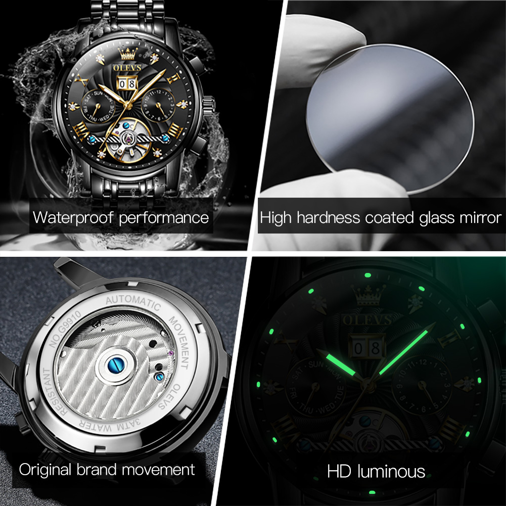 OLEVS Classic Men's Watches To - Luxury Watch Ap recensione e prezzo