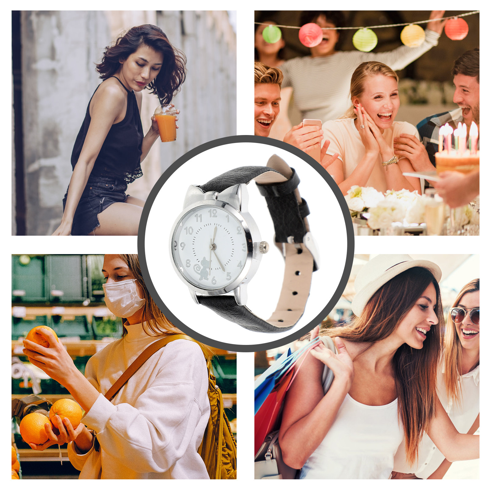 Adorable Kitten Pattern Female - Luxury Watch Face recensione e prezzo