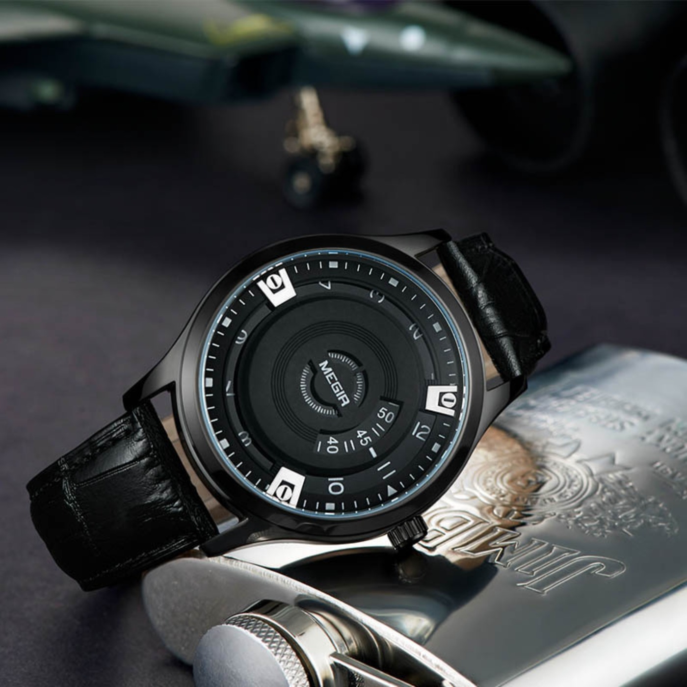 MEGIR Men Watches Luxury Leath - Luxury Watch With Leather Strap recensione e prezzo