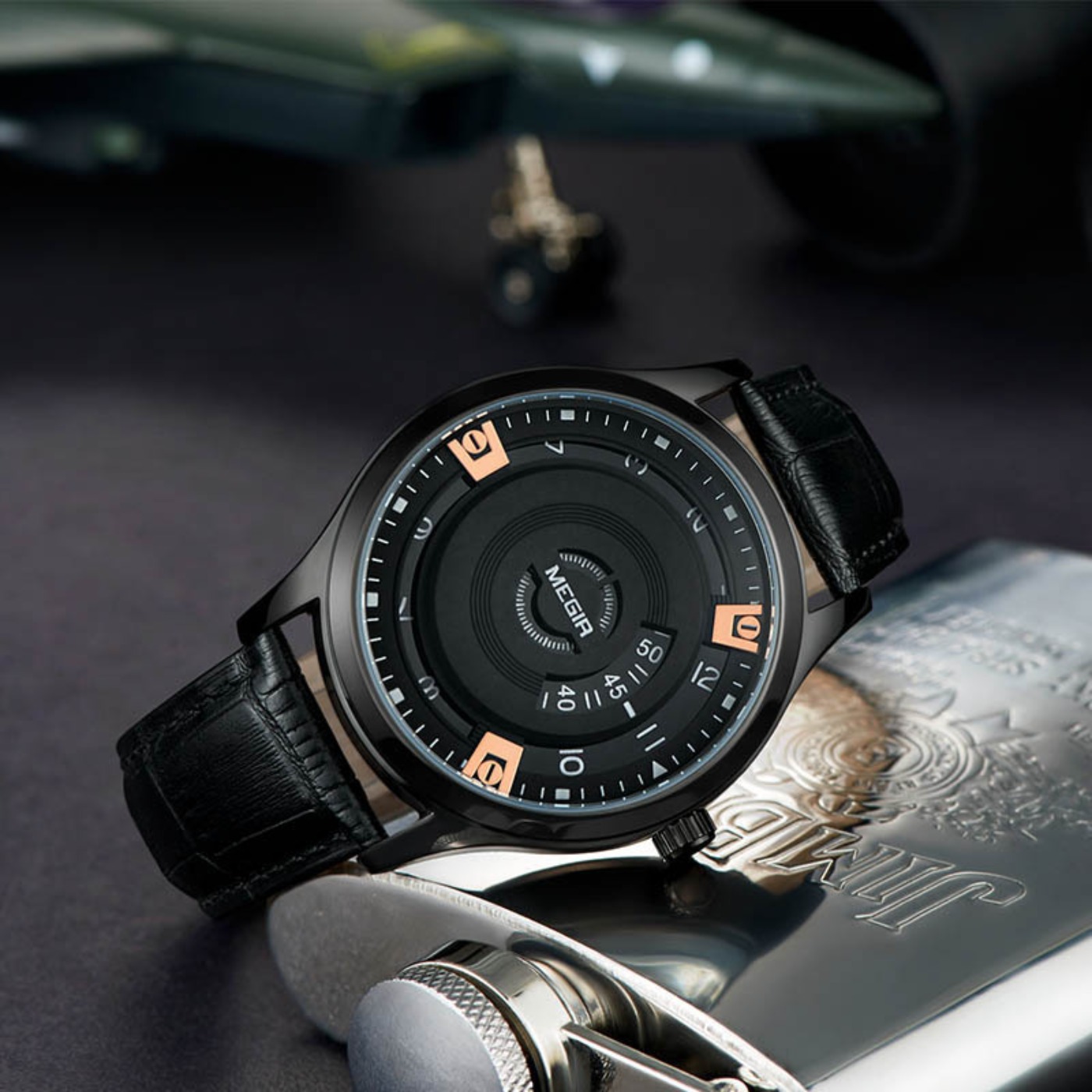 MEGIR Men Watches Luxury Leath - Luxury Watch With Leather Strap recensione e prezzo