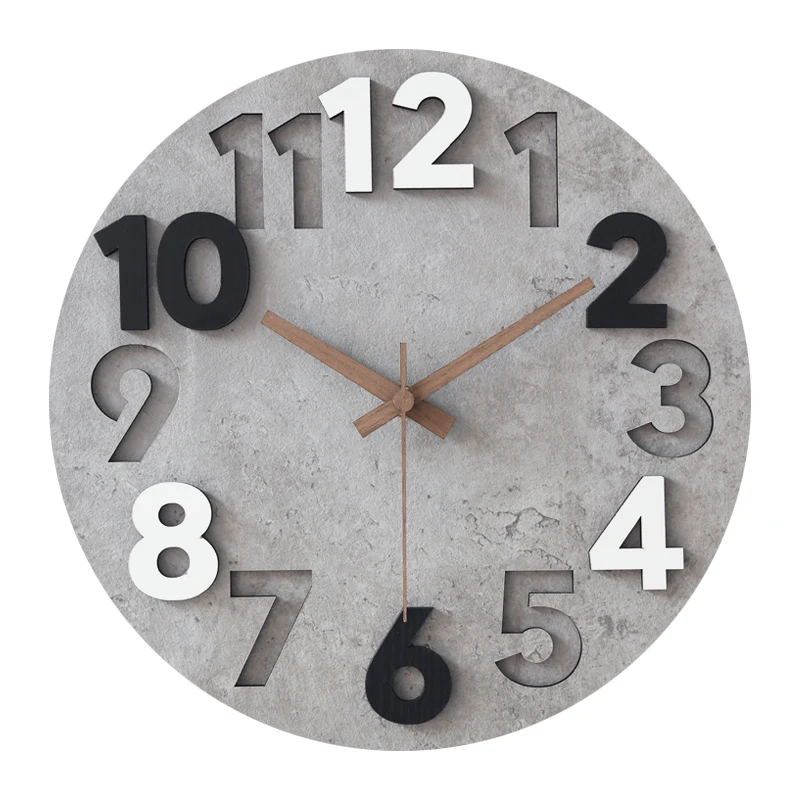 Modern 3d Wall Clock Wood Cloc - Luxury Watch Europe recensione e prezzo