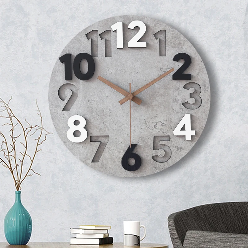 Modern 3d Wall Clock Wood Cloc - Luxury Watch Europe recensione e prezzo
