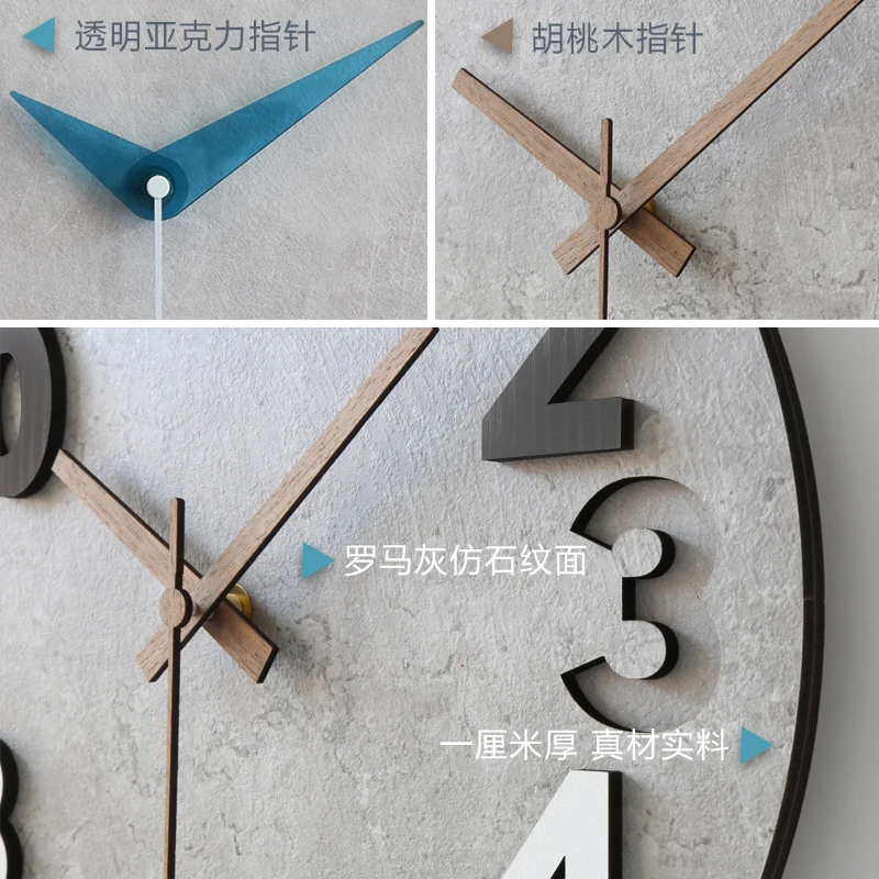 Modern 3d Wall Clock Wood Cloc - Luxury Watch Europe recensione e prezzo