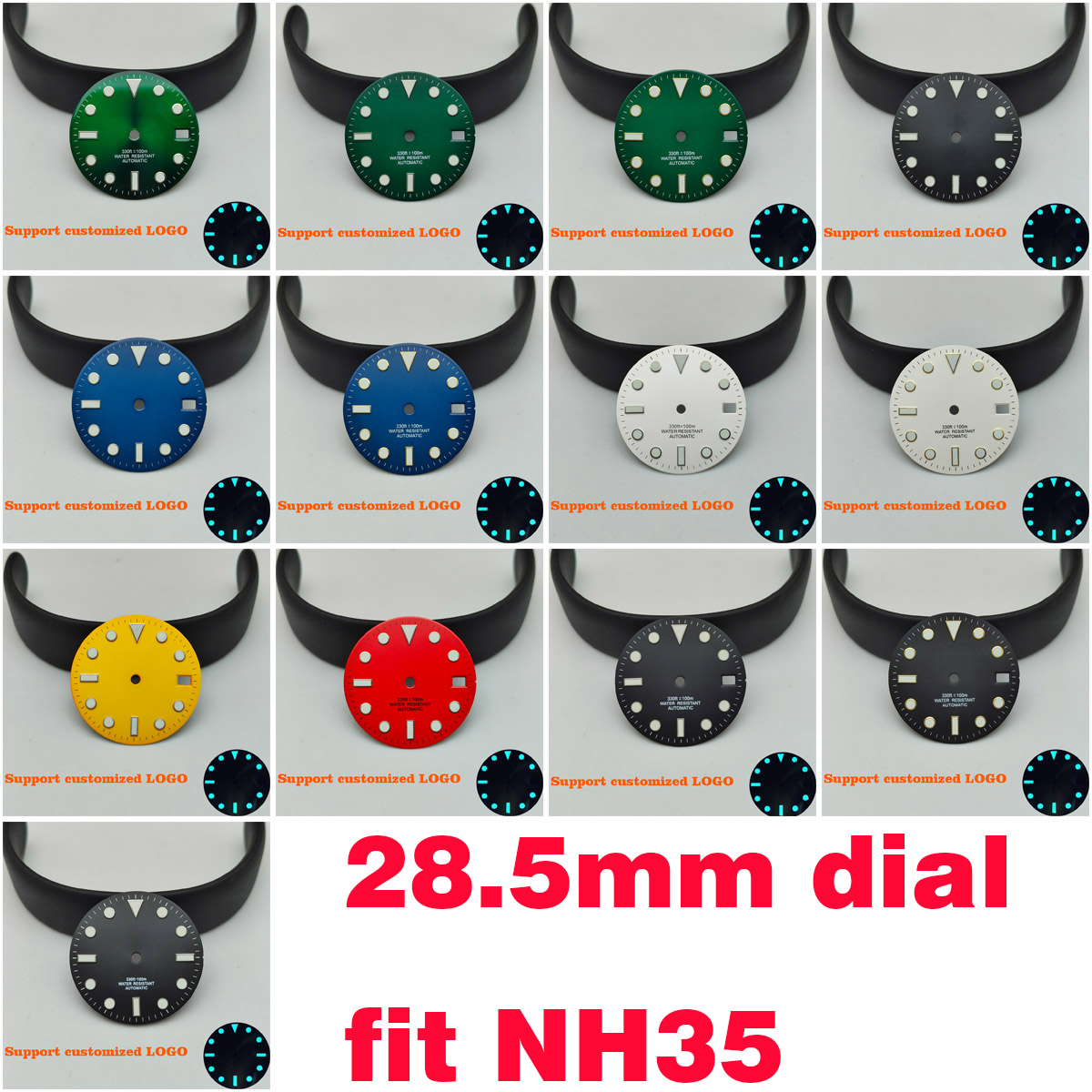 28.5mm Dial Fit Nh35 Movement  - Luxury Watch Face recensione e prezzo