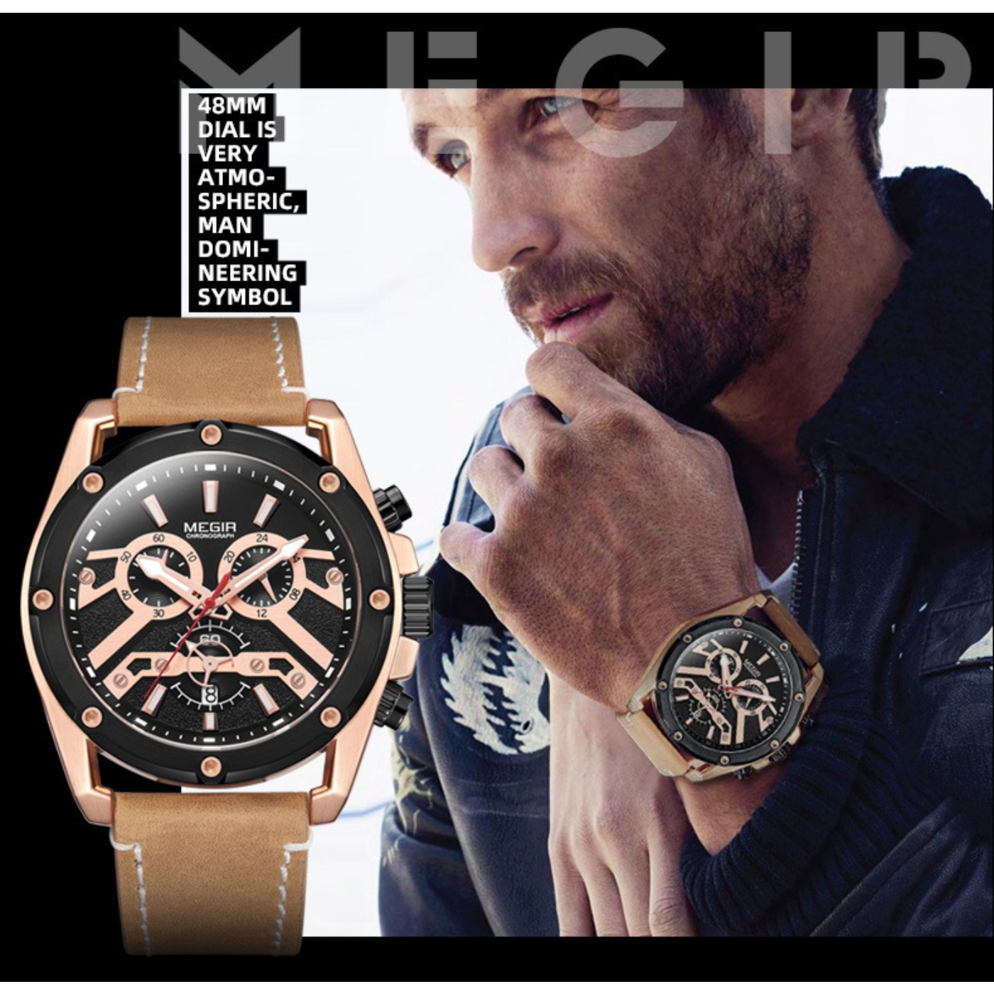 MEGIR Fashion Original Sports  - Luxury Watch With Leather Strap recensione e prezzo