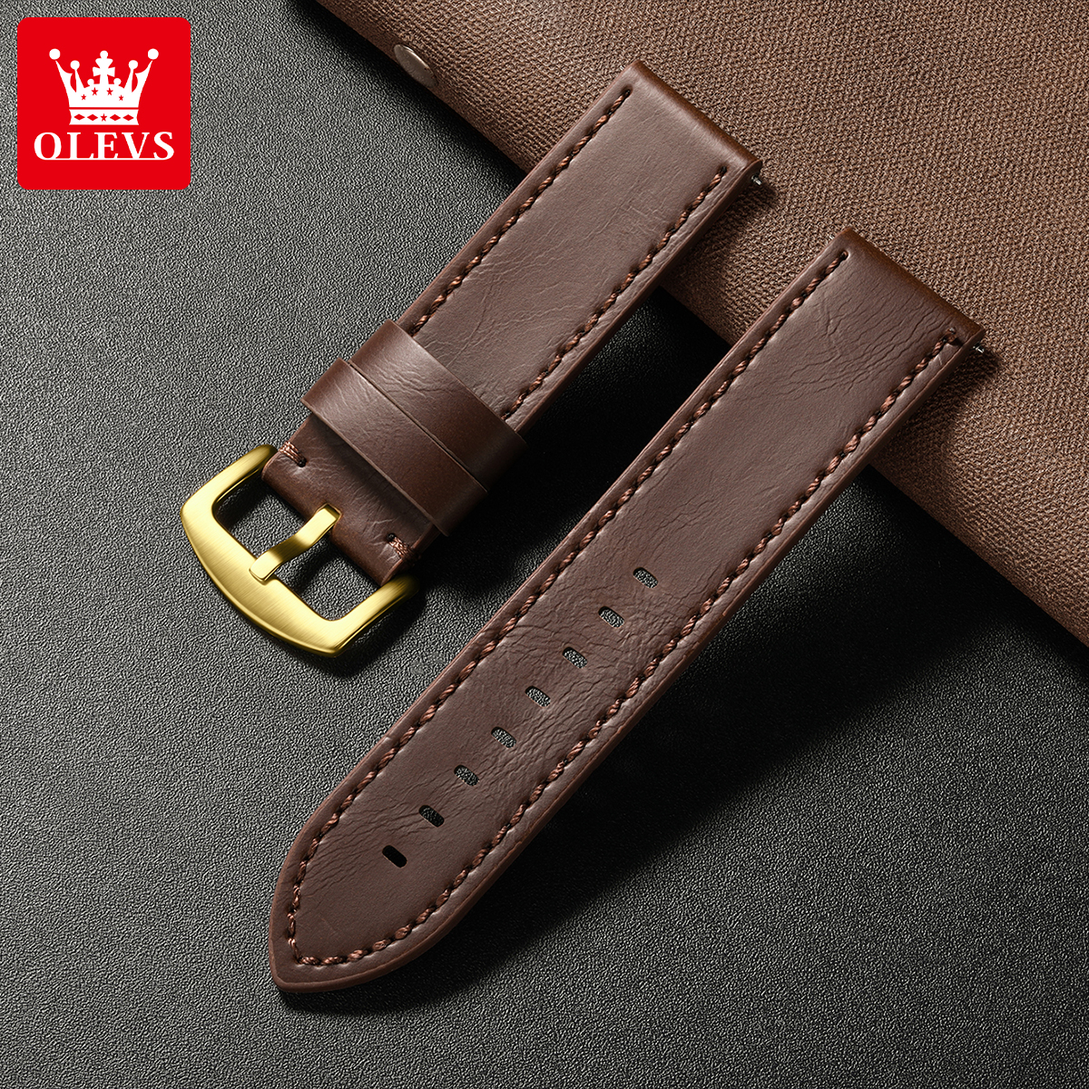 OLEVS brand mens watches water - Luxury Watch With Leather Strap recensione e prezzo